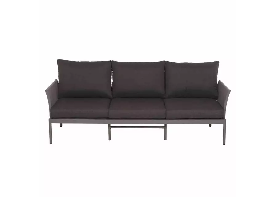 Siena Garden Carim 3er Loungesofa 76,5x205,5x71,5 cm matt graphit