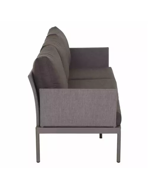 Siena Garden Carim 3er Loungesofa 76,5x205,5x71,5 cm matt graphit