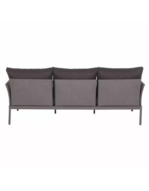 Siena Garden Carim 3er Loungesofa 76,5x205,5x71,5 cm matt graphit