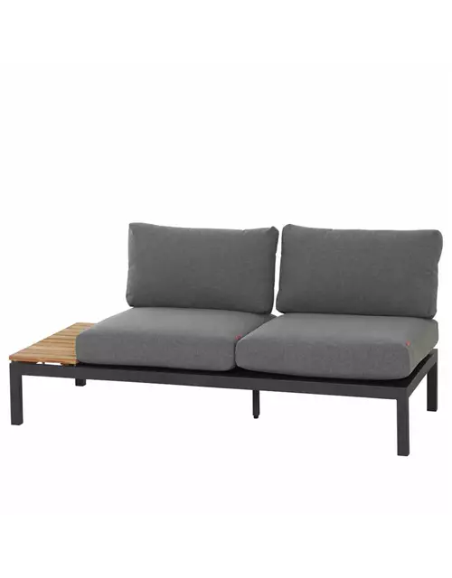 Siena Garden Loungebank Ablageplatte links 84 x 175 x 70 cm anthrazit