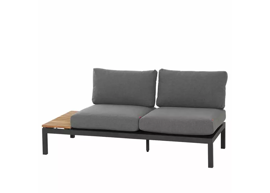 Siena Garden Loungebank Ablageplatte links 84 x 175 x 70 cm anthrazit