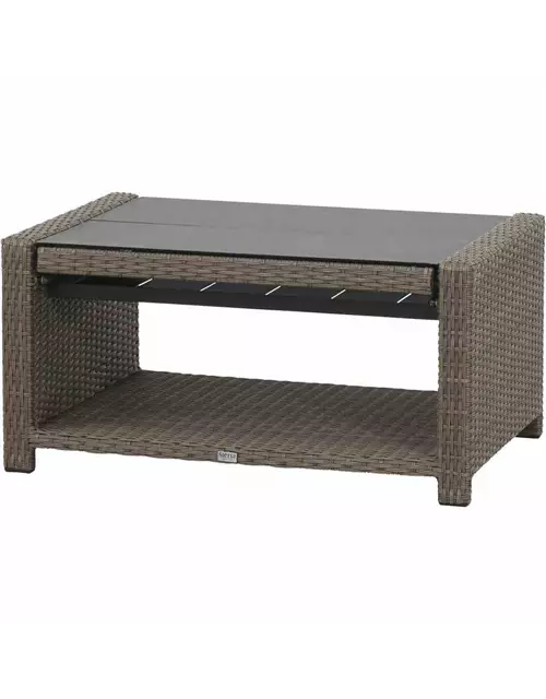 Siena Garden Loungetisch Teramo, 100x65/108x45/65 cm anthrazit