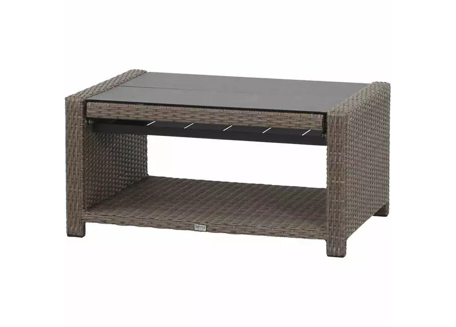 Siena Garden Loungetisch Teramo, 100x65/108x45/65 cm anthrazit