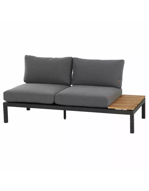 Siena Garden Loungebank Ablageplatte rechts 84 x 175 x 70 cm anthrazit