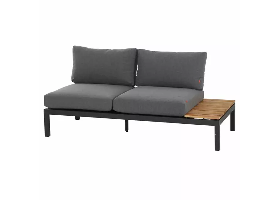 Siena Garden Loungebank Ablageplatte rechts 84 x 175 x 70 cm anthrazit