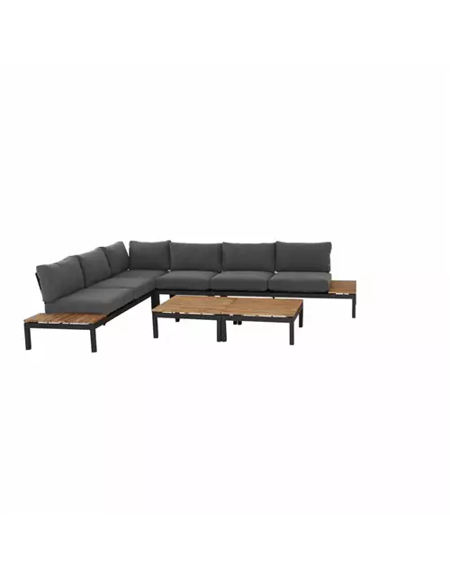 Siena Garden Loungebank Ablageplatte rechts 84 x 175 x 70 cm anthrazit