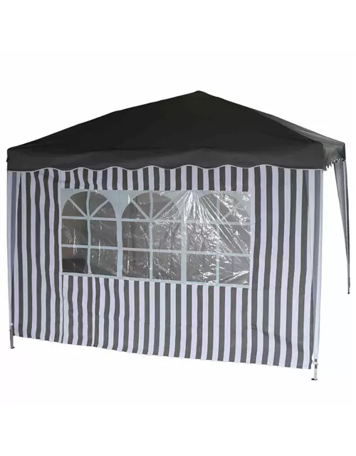 Siena Garden Faltpavillon Seitenteile 2er Set grau/weiß 294x191x0cm 