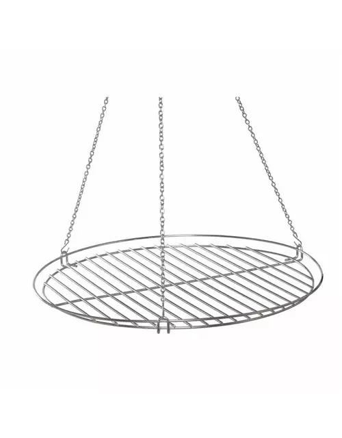 Siena Garden Grillrost INOX zu 75er Feuerschale inkl. Kette und S-Haken, Edelstahl