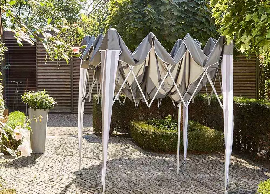 Siena Garden Faltpavillon 300x300x262cm taupe Aluminium