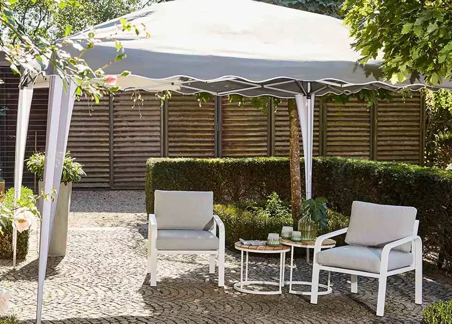 Siena Garden Faltpavillon 300x300x262cm taupe Aluminium