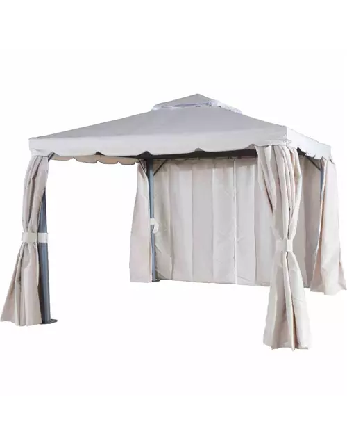 Siena Garden Dubai Alu-Pavillon 3x3m anthrazit/natur 