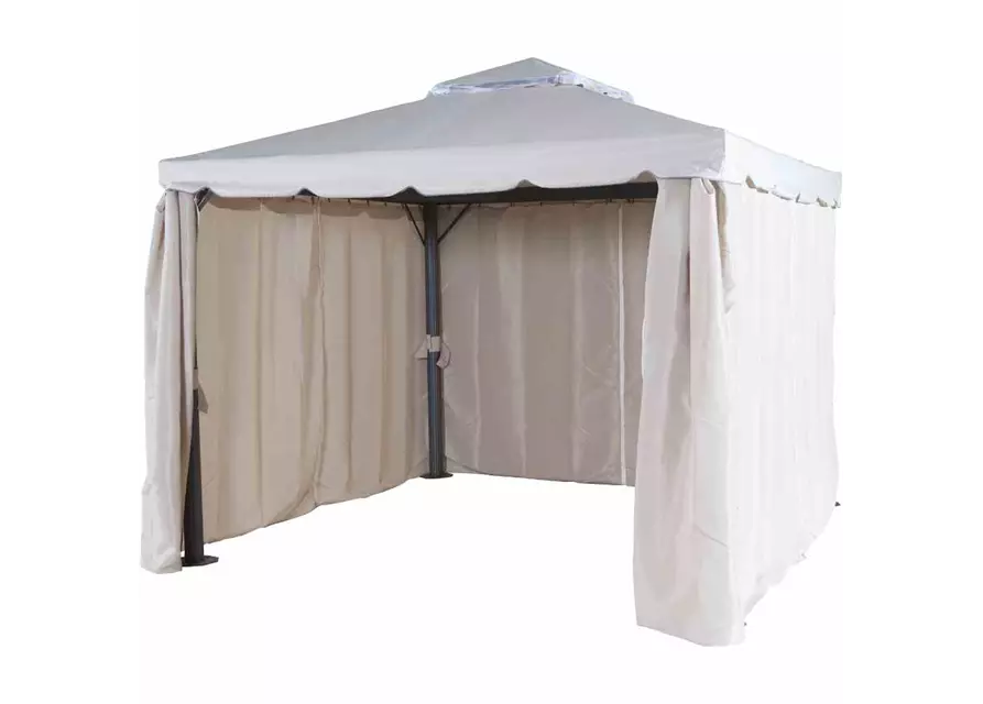 Siena Garden Dubai Alu-Pavillon 3x3m anthrazit/natur 