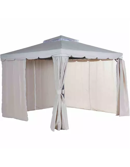 Siena Garden Dubai Alu-Pavillon 3x3m anthrazit/natur 