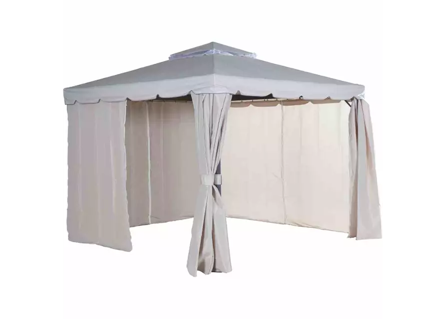 Siena Garden Dubai Alu-Pavillon 3x3m anthrazit/natur 