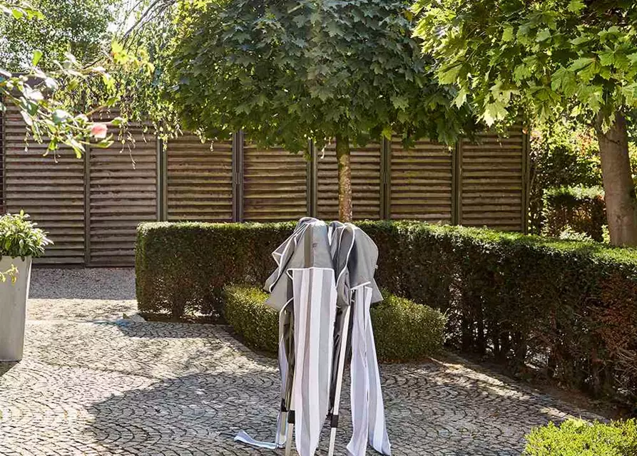 Siena Garden Faltpavillon quadratisch 300x300 cm grün/ weiß 