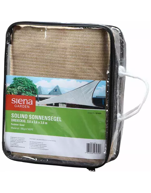 Siena Garden Solino Sonnensegel 3-eckig 360 cm 