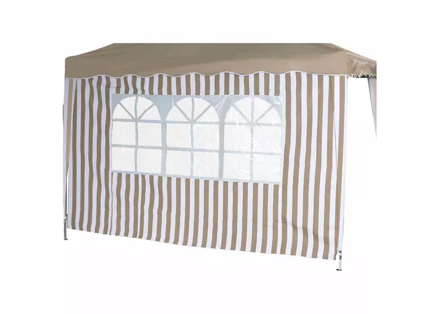 Siena Garden Faltpavillon Seitenteile 2er Set taupe/weiß 294x191x0cm 