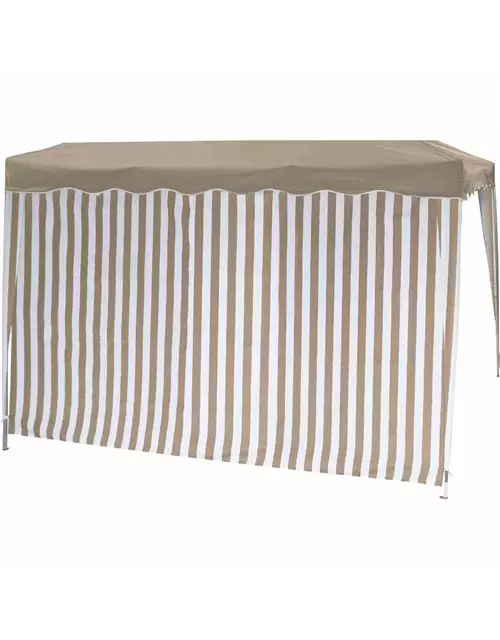 Siena Garden Faltpavillon Seitenteile 2er Set taupe/weiß 294x191x0cm 