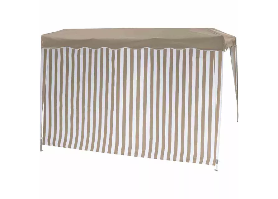 Siena Garden Faltpavillon Seitenteile 2er Set taupe/weiß 294x191x0cm 