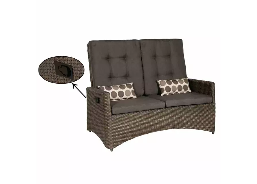 Siena Garden Loungebank Teramo 87x147x108 cm anthrazit