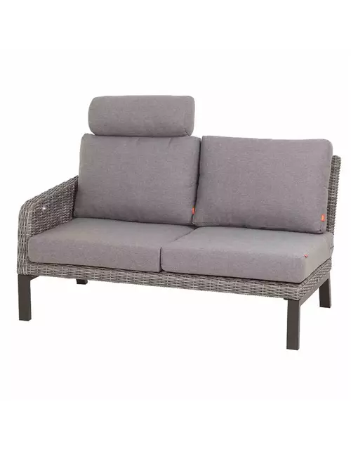 Siena Garden Bellani Ecksofa links Aluminum/Gardino® 