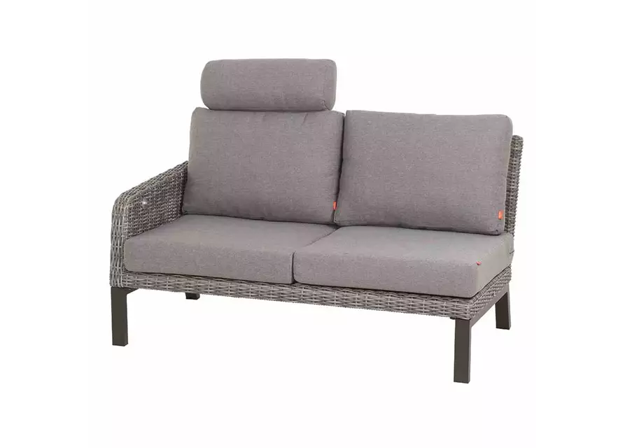 Siena Garden Bellani Ecksofa links Aluminum/Gardino® 