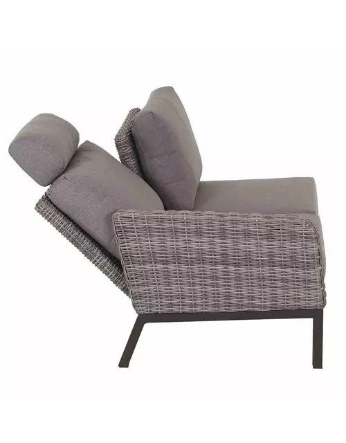 Siena Garden Bellani Ecksofa links Aluminum/Gardino® 