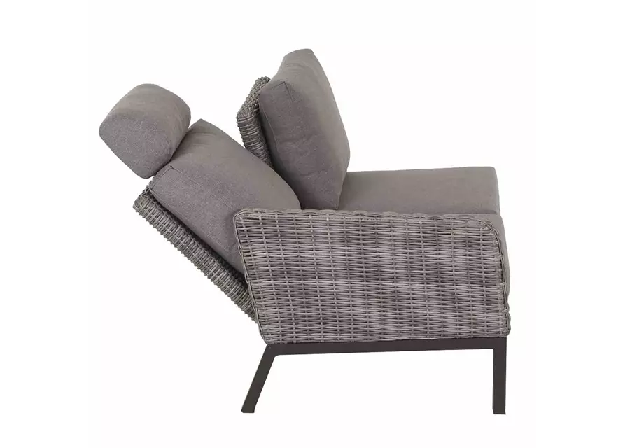 Siena Garden Bellani Ecksofa links Aluminum/Gardino® 