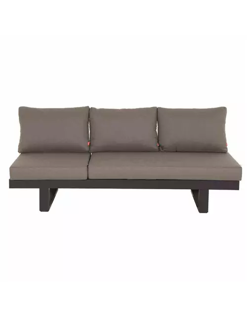 Siena Garden Avenia Loungbank 3-Sitzer anthrazit / taupe Aluminium