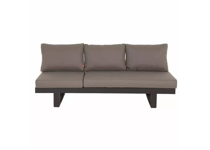 Siena Garden Avenia Loungbank 3-Sitzer anthrazit / taupe Aluminium