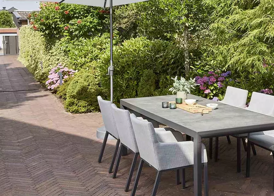 Siena Garden Avio Mittelstockschirm 300 x 200 cm anthrazit/taupe