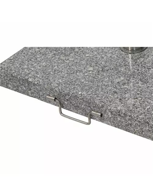 Siena Garden Schirmständer Granit 54x54x5,5 cm 45 kg, hellgrau