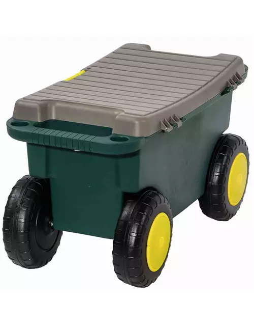 Siena Garden Gartenkarre Hobby- und Gartenwagen 55x30x27 cm grün und grau Kunststoff