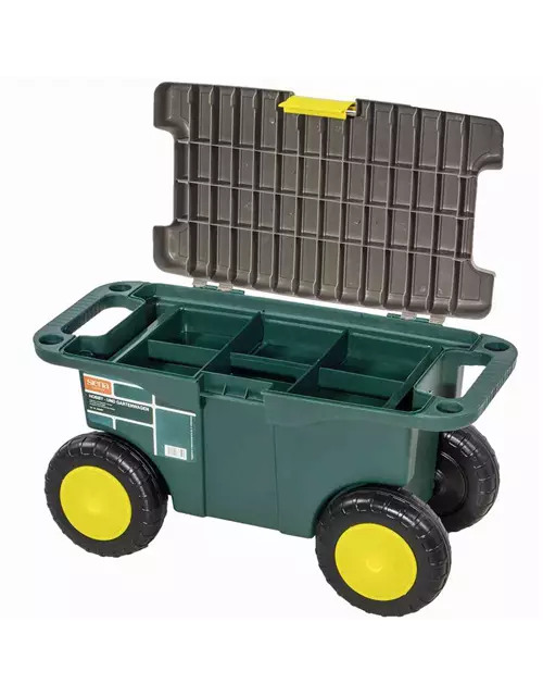 Siena Garden Gartenkarre Hobby- und Gartenwagen 55x30x27 cm grün und grau Kunststoff