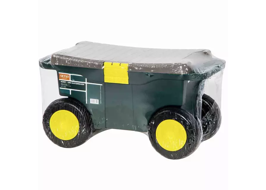 Siena Garden Gartenkarre Hobby- und Gartenwagen 55x30x27 cm grün und grau Kunststoff