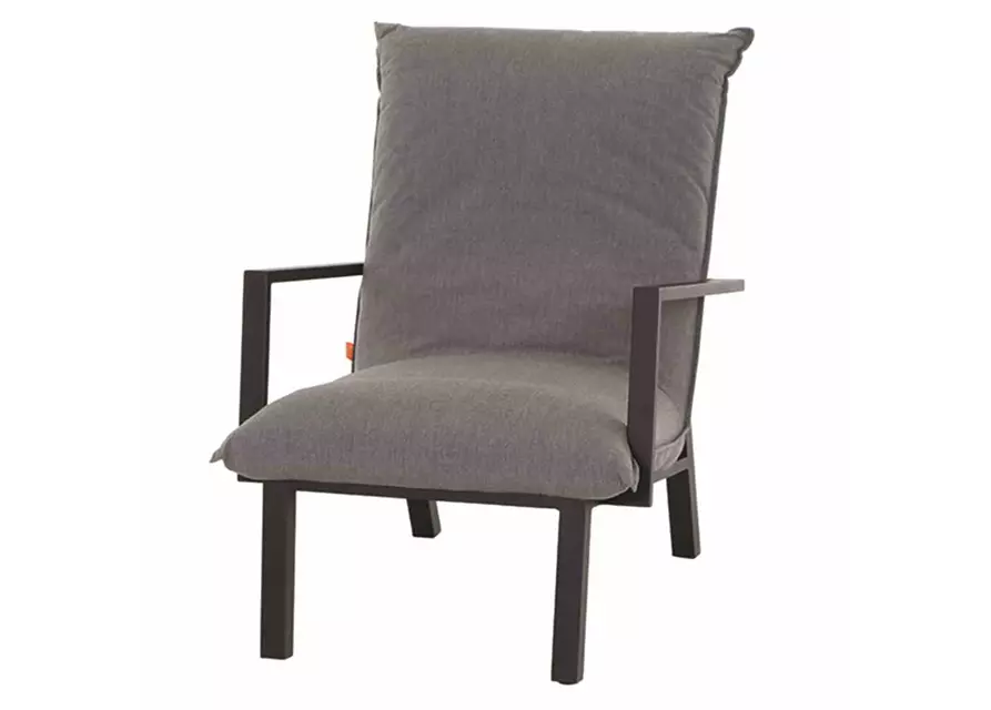 Siena Garden Rockford Loungesessel mit Hocker Sunbrella® 