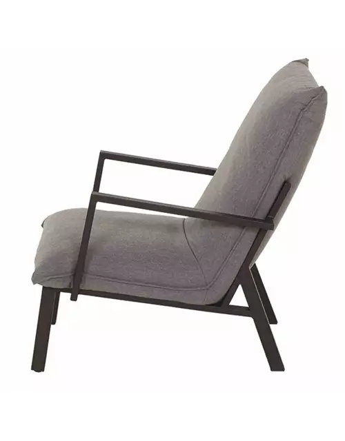 Siena Garden Rockford Loungesessel mit Hocker Sunbrella® 