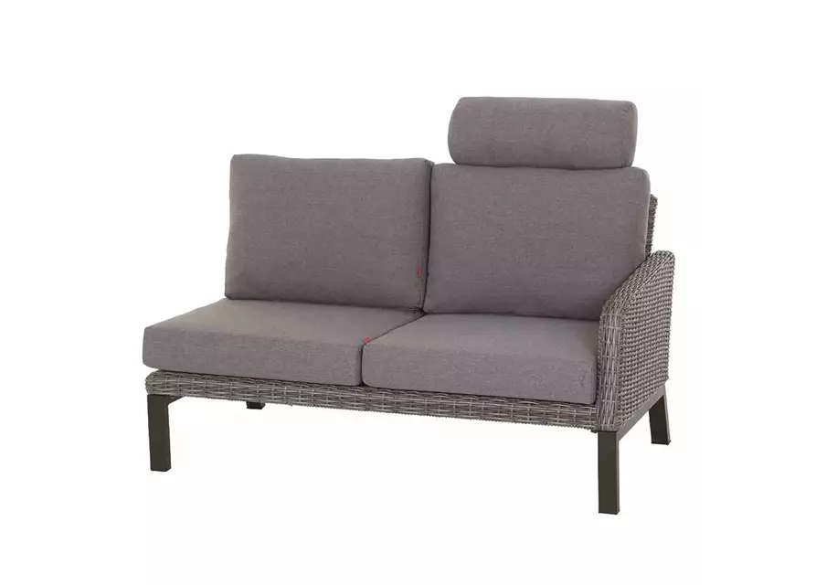 Siena Garden Bellani Ecksofa rechts Aluminium/Gardino®