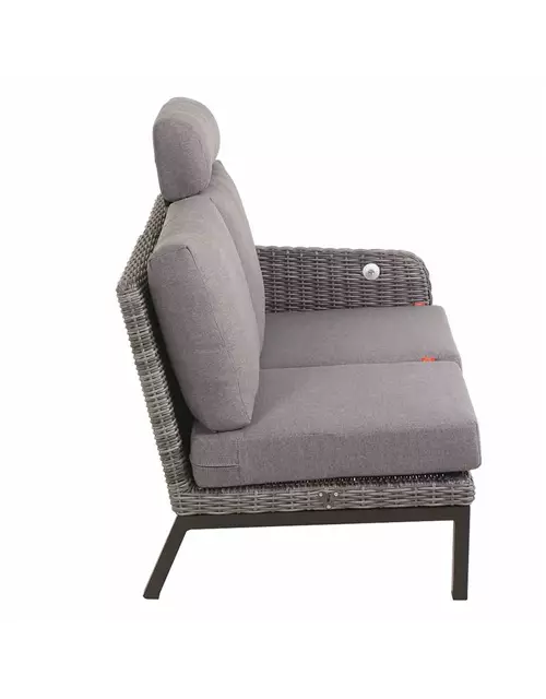 Siena Garden Bellani Ecksofa rechts Aluminium/Gardino®