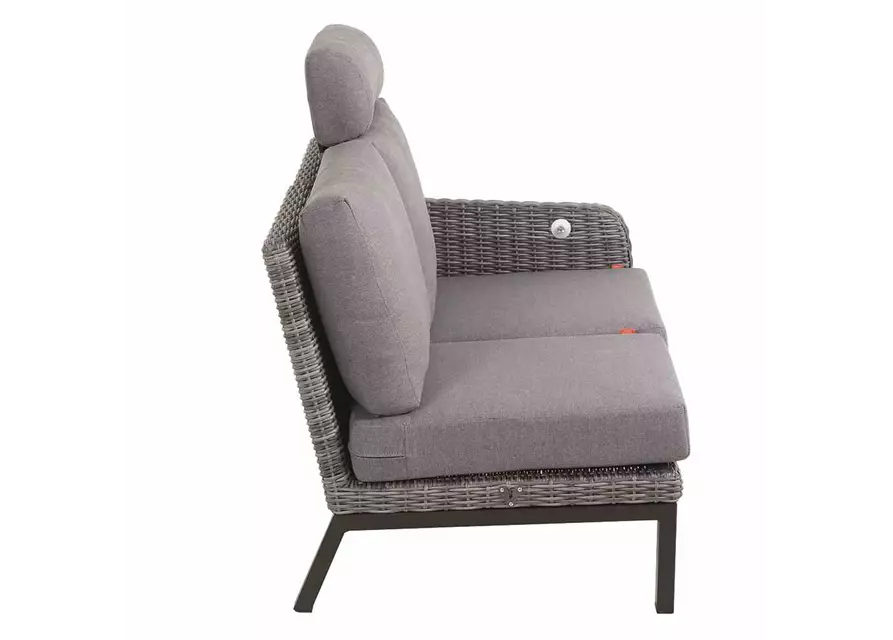 Siena Garden Bellani Ecksofa rechts Aluminium/Gardino®