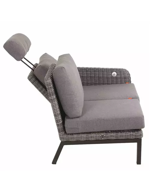 Siena Garden Bellani Ecksofa rechts Aluminium/Gardino®