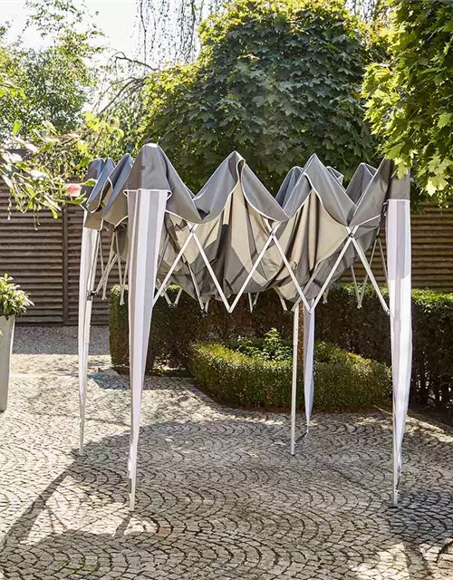 Siena Garden Faltpavillon quadratisch 300x300 cm weiß/blau