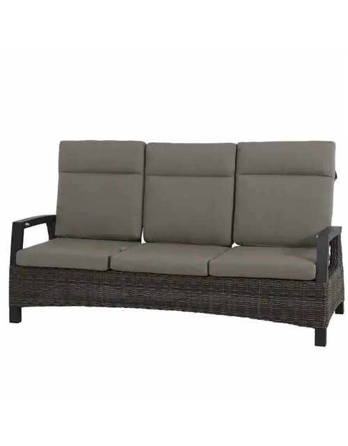 Siena Garden Corido 3-Sitzersofa inkl. Kissen Aluminium/Geflecht 