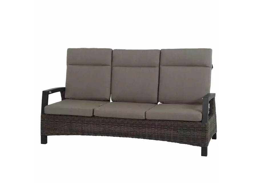 Siena Garden Corido 3-Sitzersofa inkl. Kissen Aluminium/Geflecht 