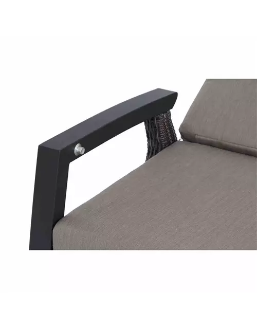 Siena Garden Corido 3-Sitzersofa inkl. Kissen Aluminium/Geflecht 