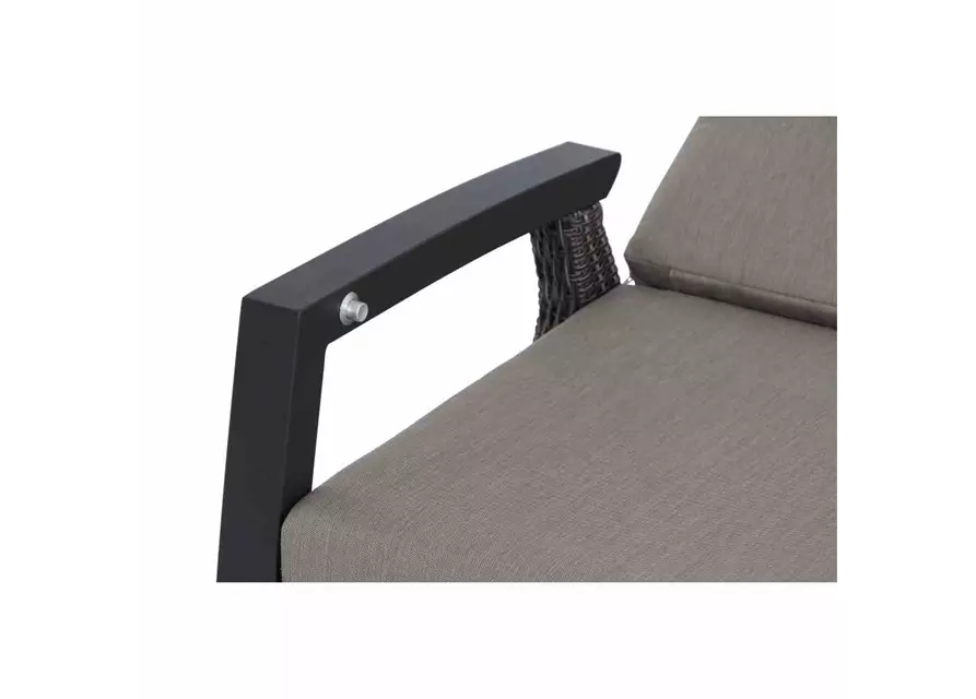 Siena Garden Corido 3-Sitzersofa inkl. Kissen Aluminium/Geflecht 