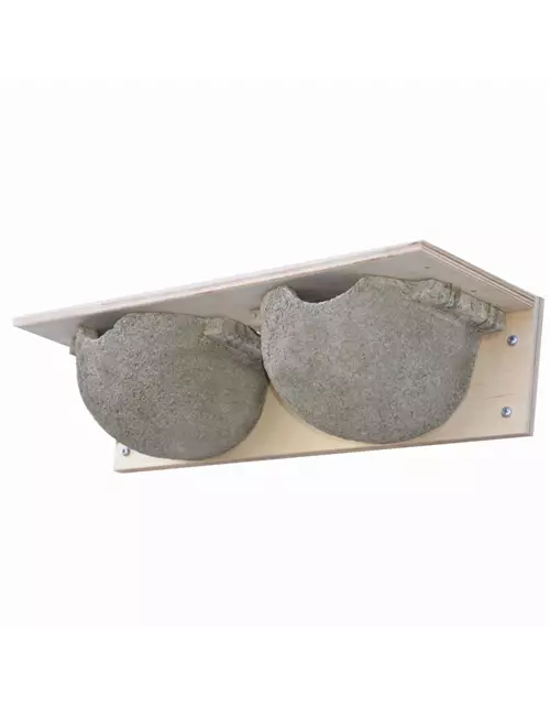 Schwegler Mehlschwalbennest Doppelnest Nr. 9B, 11x46x14 cm, grau 