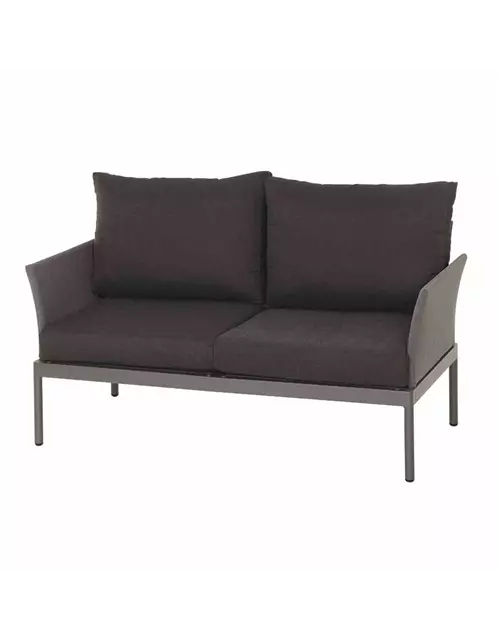 Siena Garden Carim 2er Loungesofa 76,5x142x71,5 cm matt graphit