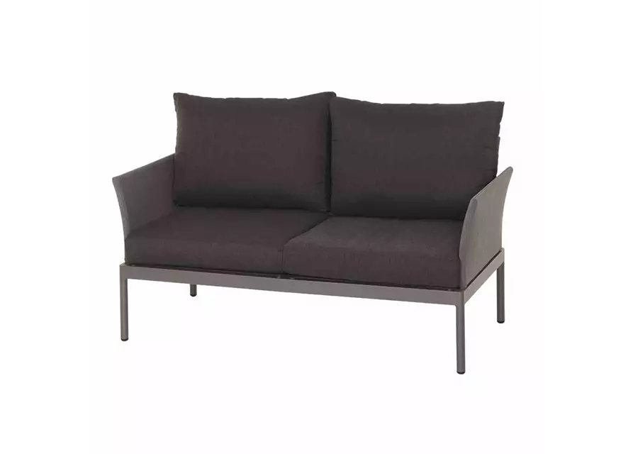 Siena Garden Carim 2er Loungesofa 76,5x142x71,5 cm matt graphit