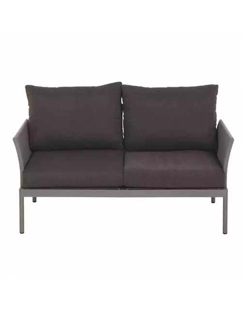 Siena Garden Carim 2er Loungesofa 76,5x142x71,5 cm matt graphit